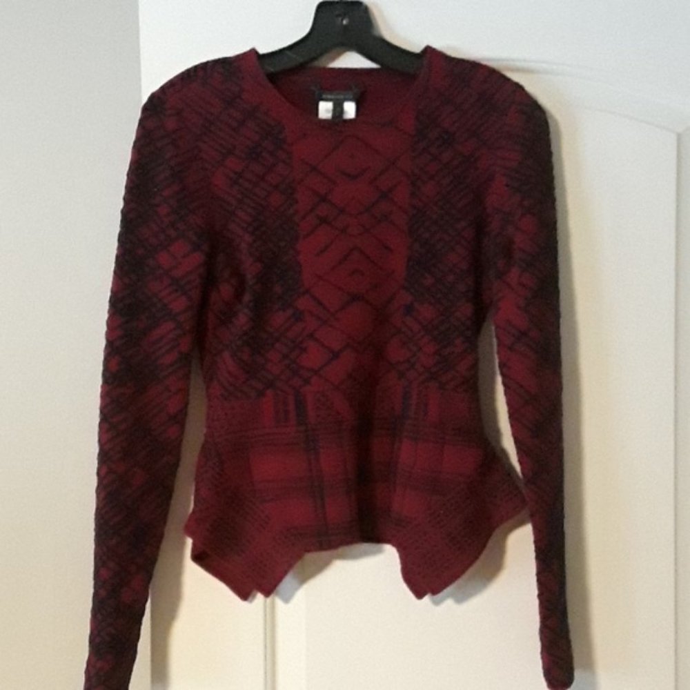 Bcbg Maxazria Jacquard Sweater Top